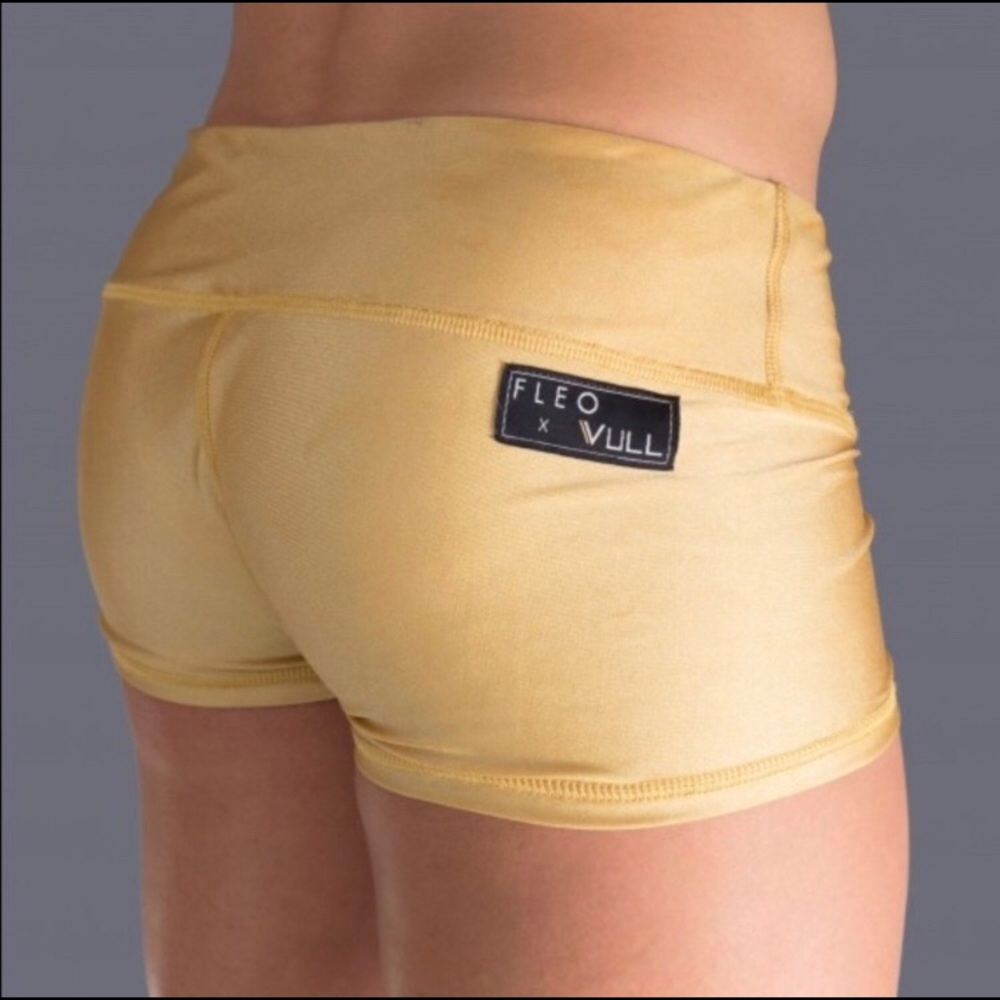 Fleo Women's Gold Short Shorts